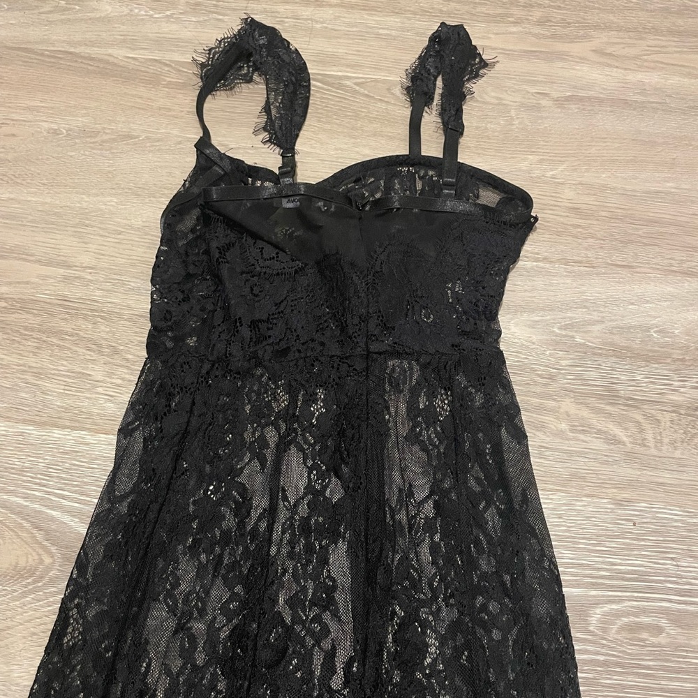 Black lace coverup